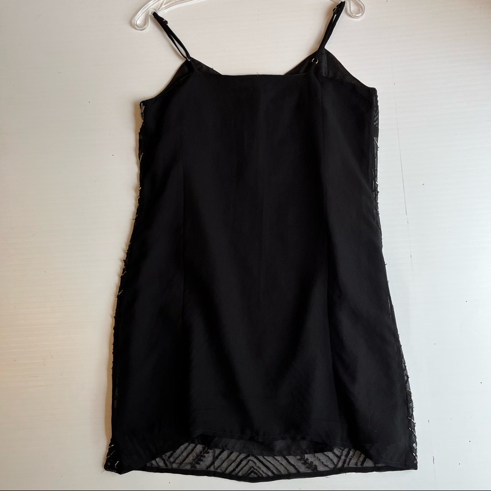 Raga Beaded Black Mini Tank Dress M Sequin Embellished Party Cocktail NWT - Picture 6 of 6